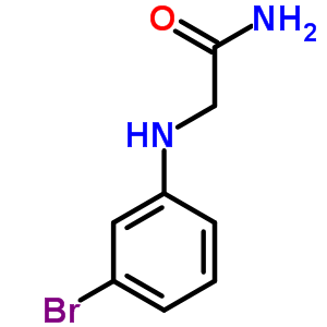 2-[(3-溴苯基)氨基]-乙酰胺结构式_6632-14-0结构式