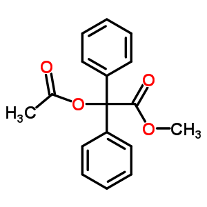 Methyl 2-acetyloxy-2,2-diphenyl-acetate Structure,6632-43-5Structure