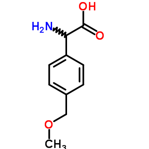 2-氨基-2-[4-(甲氧基甲基)苯基]乙酸结构式_66320-58-9结构式