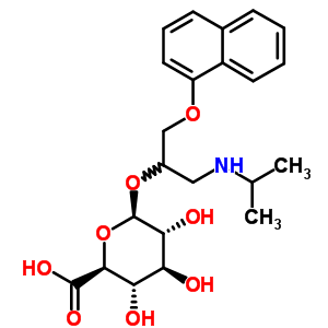 葡萄糖醛酸普萘洛尔结构式_66322-66-5结构式