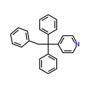 4-(1,1,2-三苯基乙基)-吡啶结构式_6634-62-4结构式