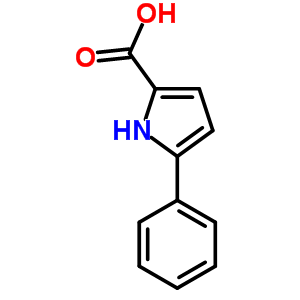 5-苯基-1H-吡咯-2-羧酸结构式_6636-06-2结构式