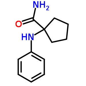 1-(苯基氨基)环戊烷羧酰胺结构式_6636-93-7结构式