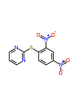 2-((2,4-二硝基苯基)硫代)-嘧啶结构式_66474-53-1结构式