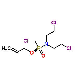 2-氯-N-(2-氯乙基)-N-(氯甲基-2-丙烯氧基-膦)乙胺结构式_6650-94-8结构式