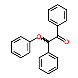 2-苯氧基-1,2-二苯基-乙酮结构式_6652-29-5结构式
