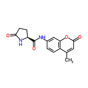L-焦谷氨酸4-甲基-7-香豆素胺结构式_66642-36-2结构式