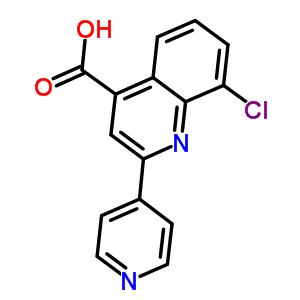 8-氯-2-吡啶-4-基喹啉-4-羧酸结构式_667412-53-5结构式