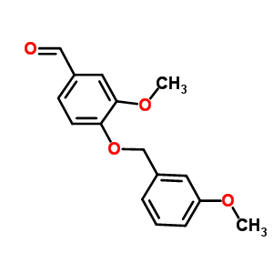 3-甲氧基-4-[(3-甲氧基苄基)氧基]苯甲醛结构式_667412-56-8结构式