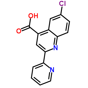 6-氯-2-吡啶-2-基喹啉-4-羧酸结构式_667412-62-6结构式
