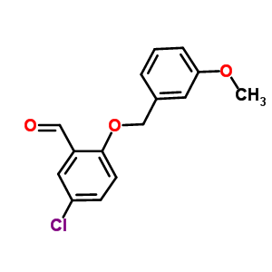 5-氯-2-[(3-甲氧基苄基)氧基]苯甲醛结构式_667412-71-7结构式