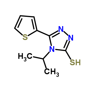 4-异丙基-5-噻吩-2-基-4H-1,2,4-噻唑-3-硫醇结构式_667412-77-3结构式