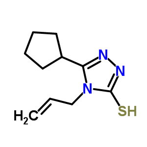 4-烯丙基-5-环戊基-4H-1,2,4-噻唑-3-硫醇结构式_667412-80-8结构式