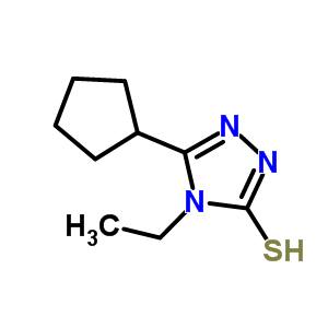 5-环戊基-4-乙基-4H-1,2,4-噻唑-3-硫醇结构式_667412-81-9结构式