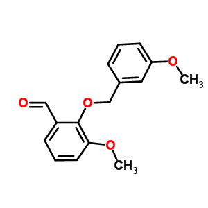 3-甲氧基-2-[(3-甲氧基苄基)氧基]苯甲醛结构式_667412-89-7结构式