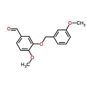 4-甲氧基-3-[(3-甲氧基苄基)氧基]苯甲醛结构式_667412-90-0结构式