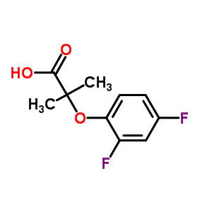 2-(2,4-二氟苯氧基)-2-甲基丙酸结构式_667413-00-5结构式