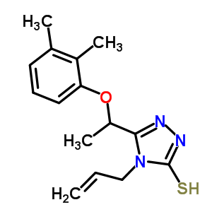 4-烯丙基-5-[1-(2,3-二甲基苯氧基)乙基]-4H-1,2,4-噻唑-3-硫醇结构式_667413-66-3结构式