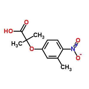 2-甲基-2-(3-甲基-4-硝基苯氧基)丙酸结构式_667413-76-5结构式