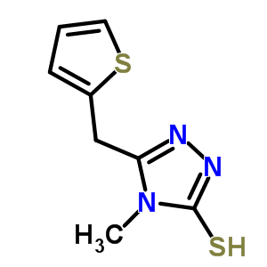 4-甲基-5-(噻吩-2-甲基)-4H-1,2,4-噻唑-3-硫醇结构式_667435-87-2结构式