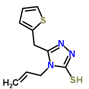 4-烯丙基-5-(噻吩-2-甲基)-4H-1,2,4-噻唑-3-硫醇结构式_667435-98-5结构式