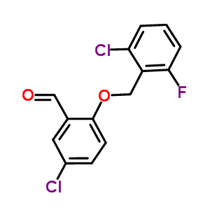 5-氯-2-[(2-氯-6-氟苄基)氧基]苯甲醛结构式_667436-65-9结构式