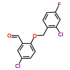 5-氯-2-[(2-氯-4-氟苄基)氧基]苯甲醛结构式_667436-66-0结构式