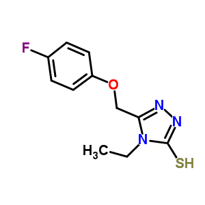 4-乙基-5-[(4-氟苯氧基)甲基]-4H-1,2,4-噻唑-3-硫醇结构式_667436-83-1结构式