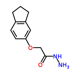 2-(2,3-二氢-1H-茚-5-基氧基)乙酰肼结构式_667437-07-2结构式