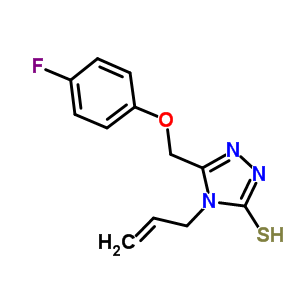 4-烯丙基-5-[(4-氟苯氧基)甲基]-4H-1,2,4-噻唑-3-硫醇结构式_667437-08-3结构式
