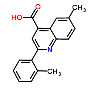 6-甲基-2-(2-甲基苯基)喹啉-4-羧酸结构式_667437-23-2结构式