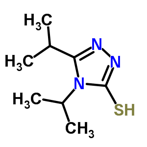 4,5-二异丙基-4H-1,2,4-噻唑-3-硫醇结构式_667437-59-4结构式