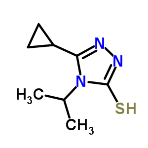 5-Cyclopropyl-4-isopropyl-4H-1,2,4-triazole-3-thiol Structure,667437-60-7Structure