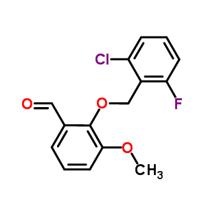 2-[(2-氯-6-氟苄基)氧基]-3-甲氧基苯甲醛结构式_667437-86-7结构式