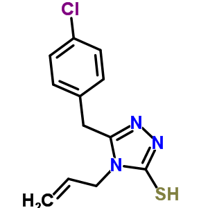 4-烯丙基-5-(4-氯苄基)-4H-1,2,4-噻唑-3-硫醇结构式_667437-95-8结构式