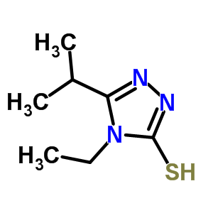 4-乙基-5-异丙基-4H-1,2,4-噻唑-3-硫醇结构式_66921-11-7结构式