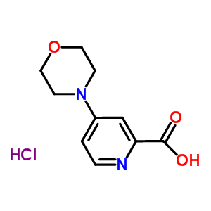 4-吗啉-4-基-吡啶-2-羧酸盐酸盐结构式_66933-70-8结构式