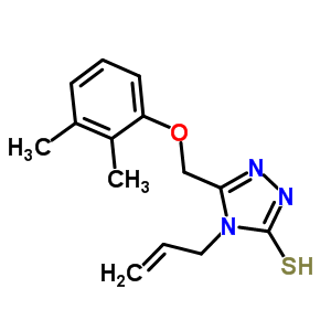 4-Allyl-5-[(2,3-dimethylphenoxy)methyl]-4H-1,2,4-triazole-3-thiol Structure,669705-39-9Structure