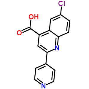 6-Chloro-2-pyridin-4-ylquinoline-4-carboxylic acid Structure,669708-95-6Structure