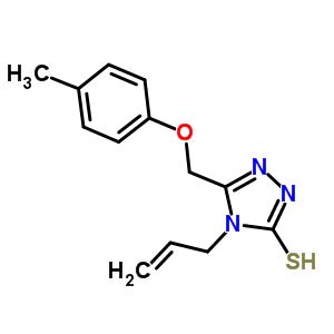 4-烯丙基-5-[(4-甲基苯氧基)甲基]-4H-1,2,4-噻唑-3-硫醇结构式_669709-47-1结构式