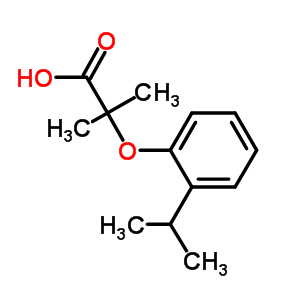 2-(2-异丙基苯氧基)-2-甲基丙酸结构式_669726-38-9结构式