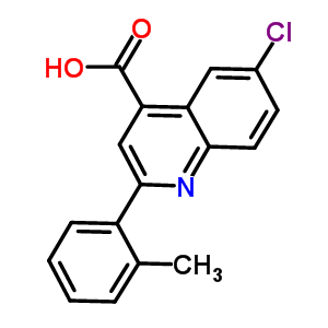 6-氯-2-(2-甲基苯基)喹啉-4-羧酸结构式_669726-49-2结构式