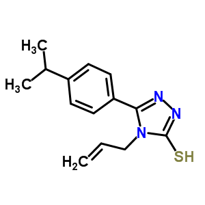 4-烯丙基-5-(4-异丙基苯基)-4H-1,2,4-噻唑-3-硫醇结构式_669729-26-4结构式