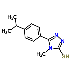 5-(4-异丙基苯基)-4-甲基-4H-1,2,4-噻唑-3-硫醇结构式_669729-28-6结构式