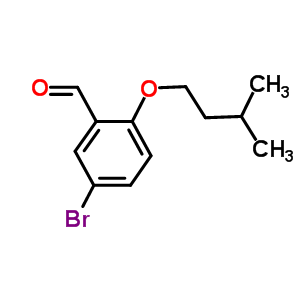 5-溴-2-(3-甲基丁氧基)苯甲醛结构式_669739-11-1结构式