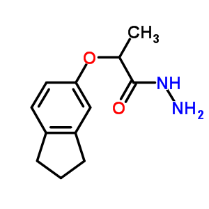 2-(2,3-二氢-1H-茚-5-基氧基)丙肼结构式_669745-23-7结构式