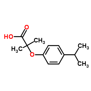 2-(4-异丙基苯氧基)-2-甲基丙酸结构式_669747-64-2结构式