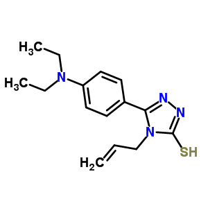 4-烯丙基-5-[4-(二乙基氨基)苯基]-4H-1,2,4-噻唑-3-硫醇结构式_669748-48-5结构式