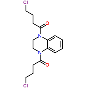 4-氯-1-[4-(4-氯丁酰基)-2,3-二氢喹噁啉-1-基]丁烷-1-酮结构式_6699-43-0结构式