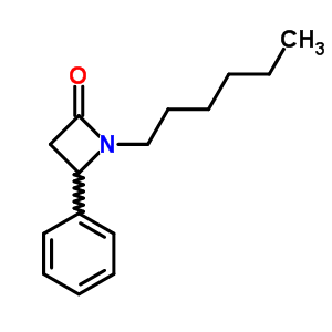1-己基-4-苯基-2-氮杂啶酮结构式_67077-17-2结构式